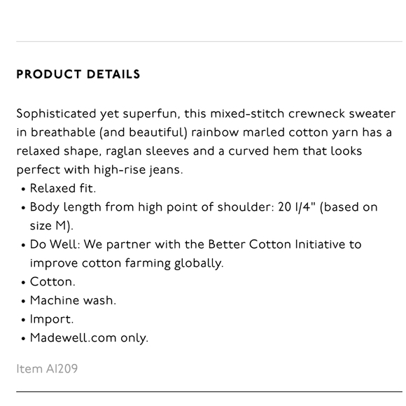 Madewell Marled Beverly Sweater Size Small - Picture 4 of 15